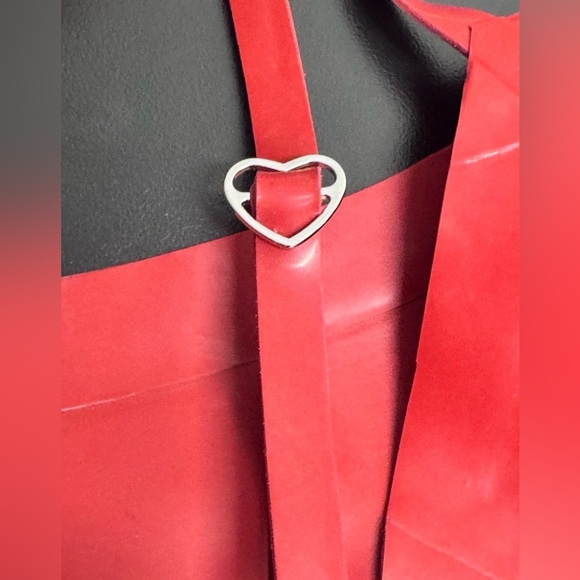 NWT! KHY x Poster Girl Latex Dress Mini Red Sexy XXS - Picture 9 of 9